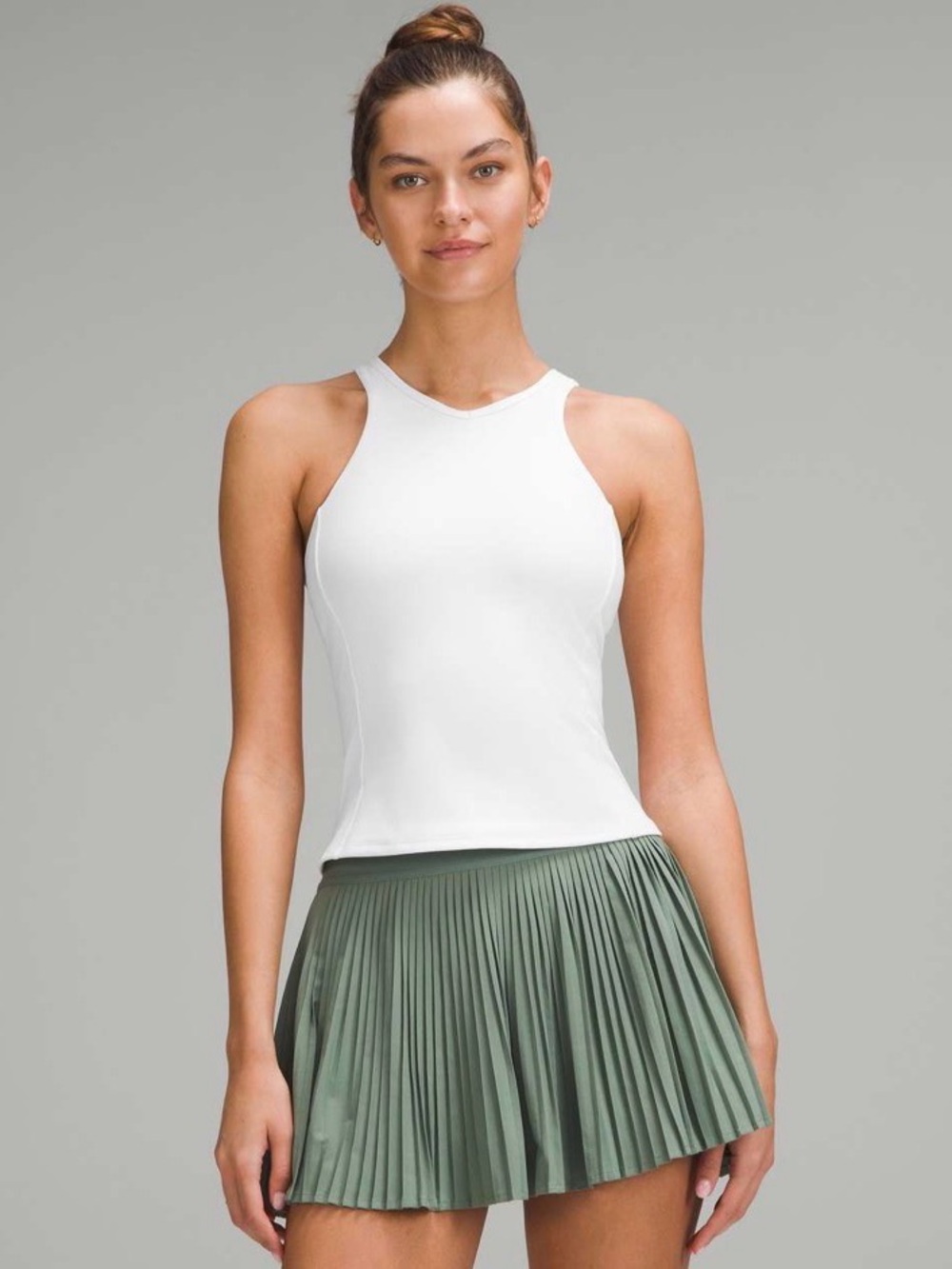 NWT Lululemon Waist Length V-Neck Tennis Tank - White
